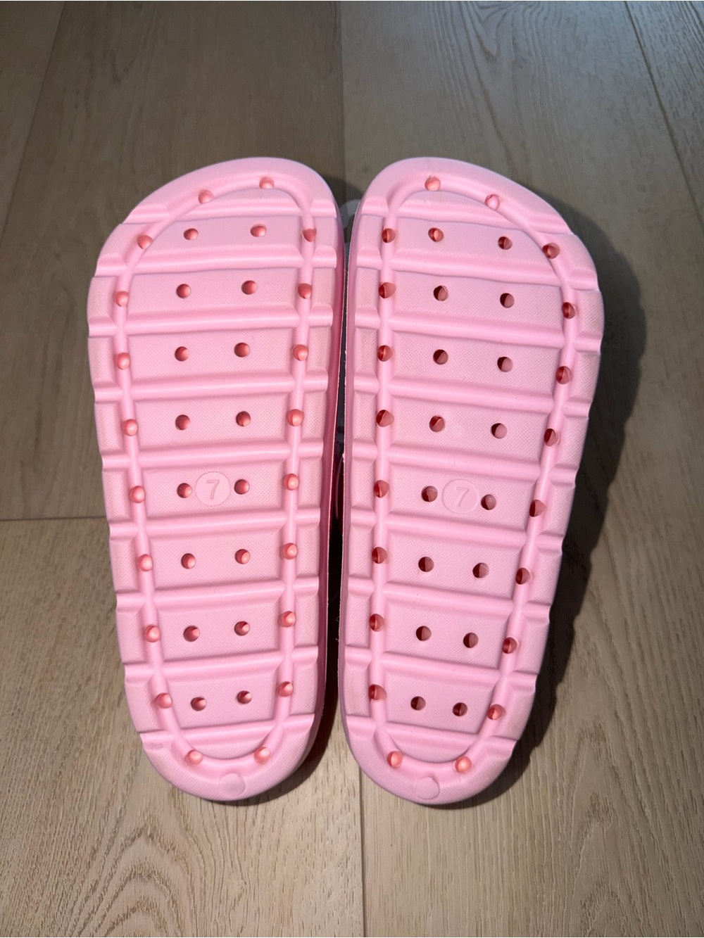 NWT Target Wild Fable Pink Double-Buckle Slide Sandals Size 7 - Picture 5 of 5